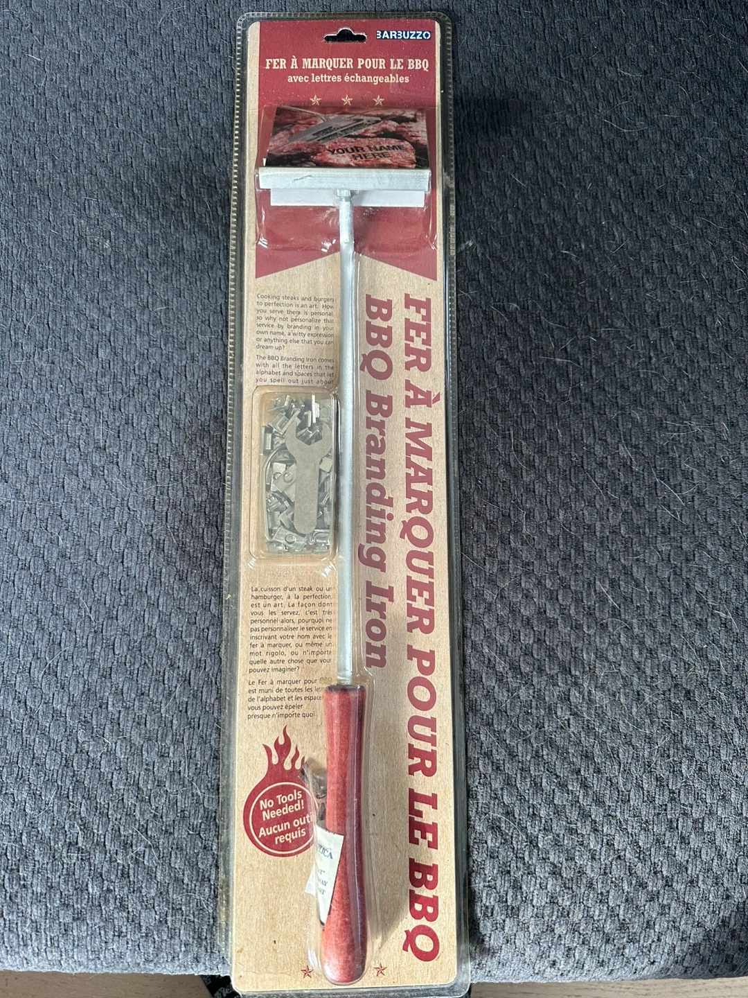 BBQ Branding Iron with Interchangeable Letters