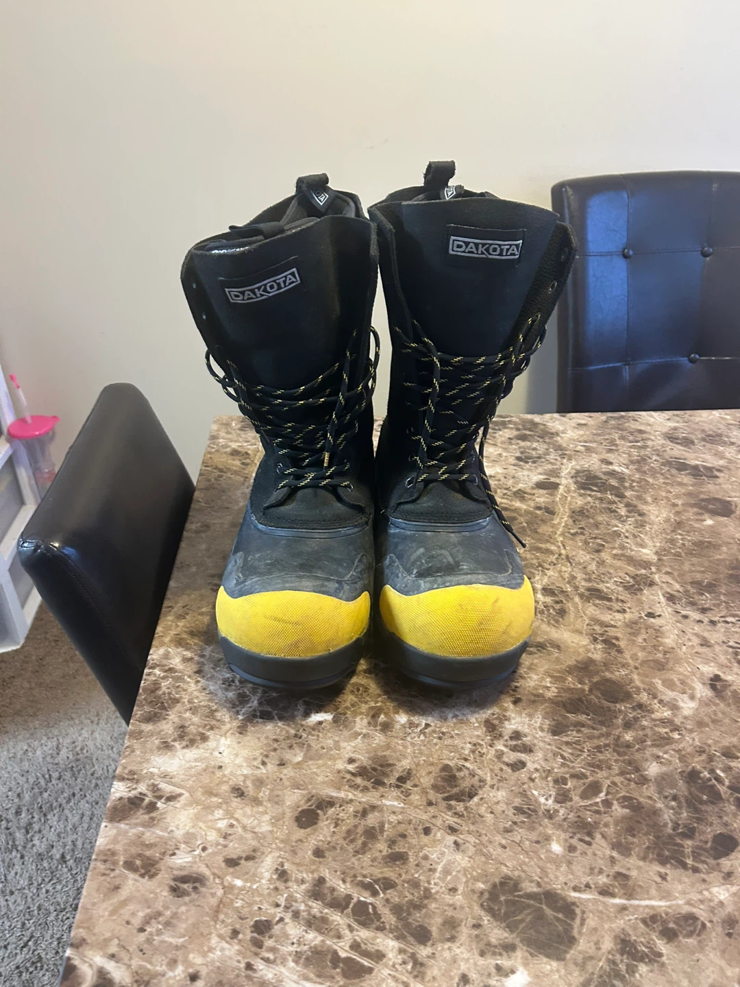 Dakota Men's Black Winter Boots Size 10