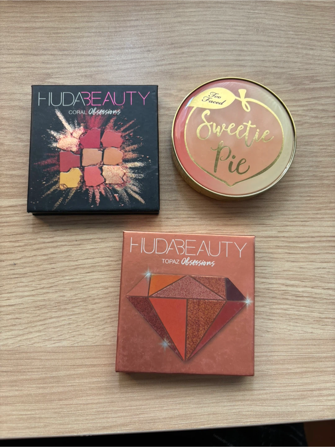 Huda Beauty & Too Faced Makeup Palettes