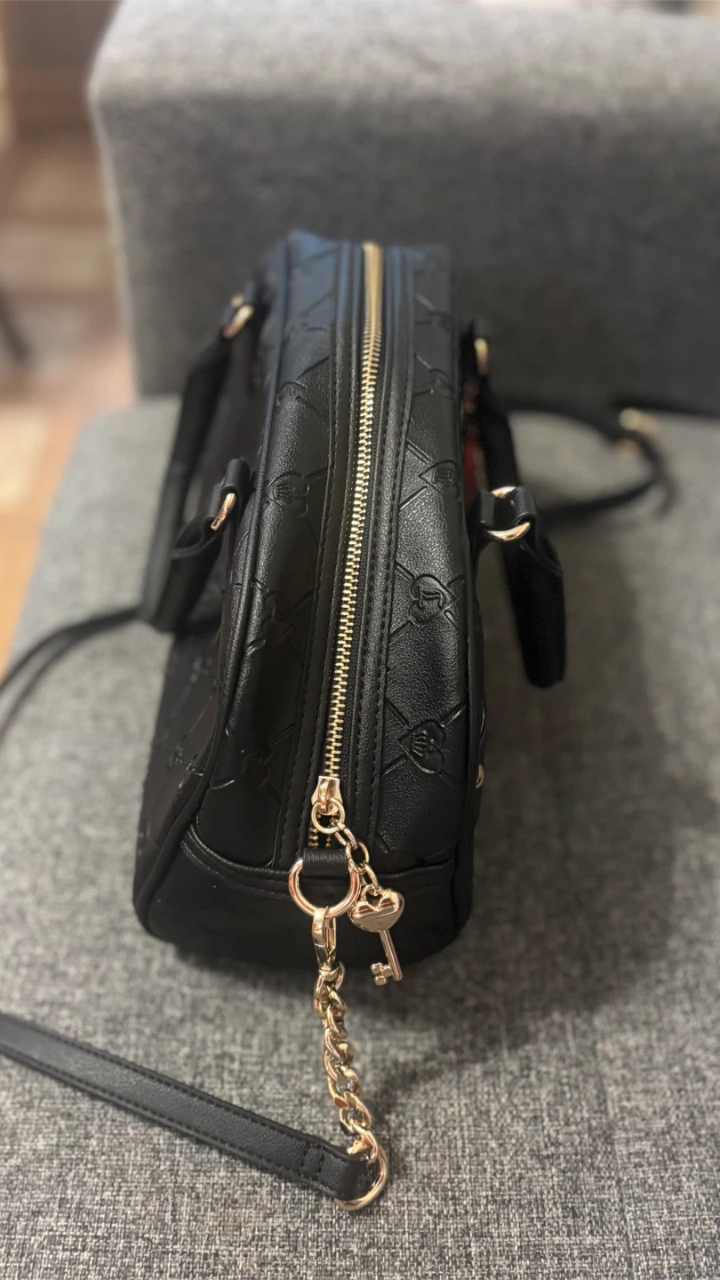 Juicy Couture Black Embossed Heart Logo Satchel Bag - photo 4