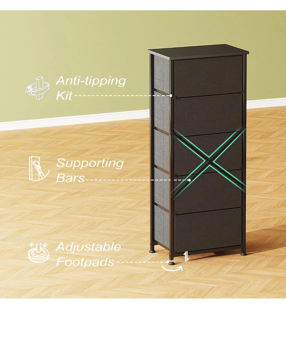 5-Drawer Dresser / Brand New in box - photo 4