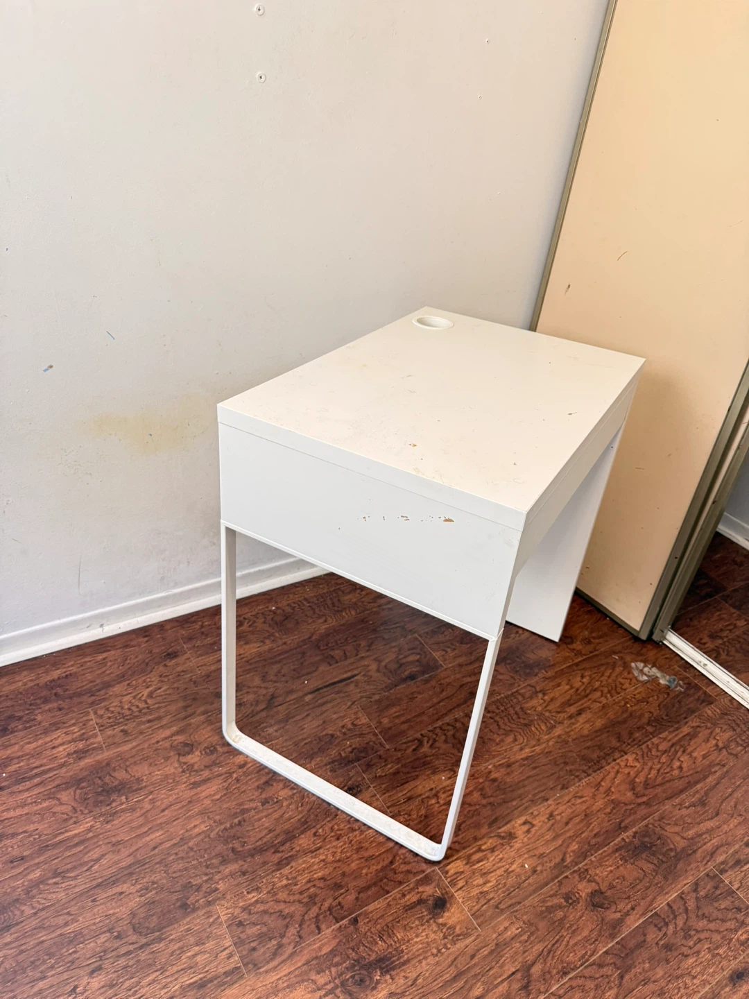 Work or study Desk with Drawer and Cable Hole - photo 2