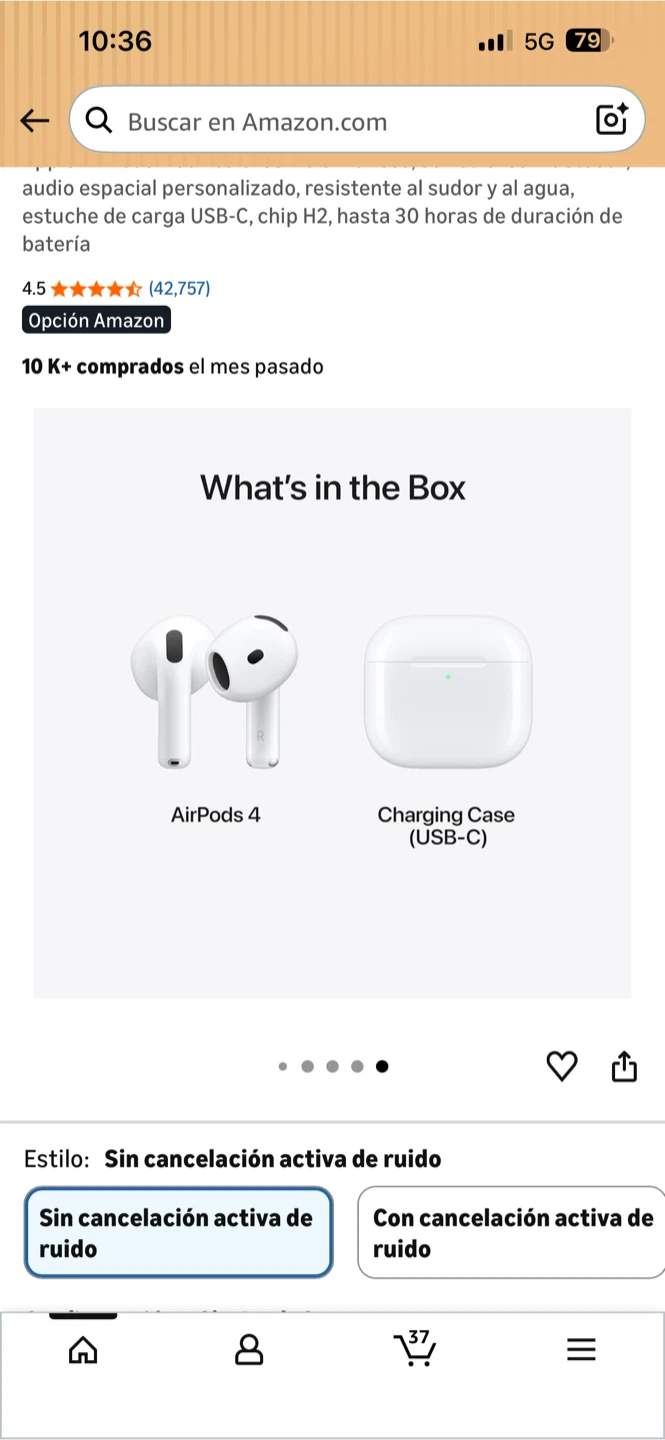 Apple AirPods 4 True Wireless Earbuds