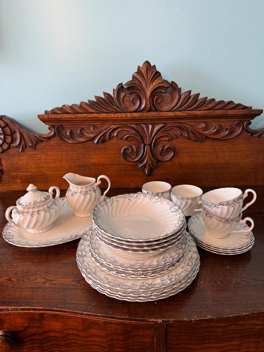 Johnson Bros Snowwhite Regency Ironstone Dinner Set