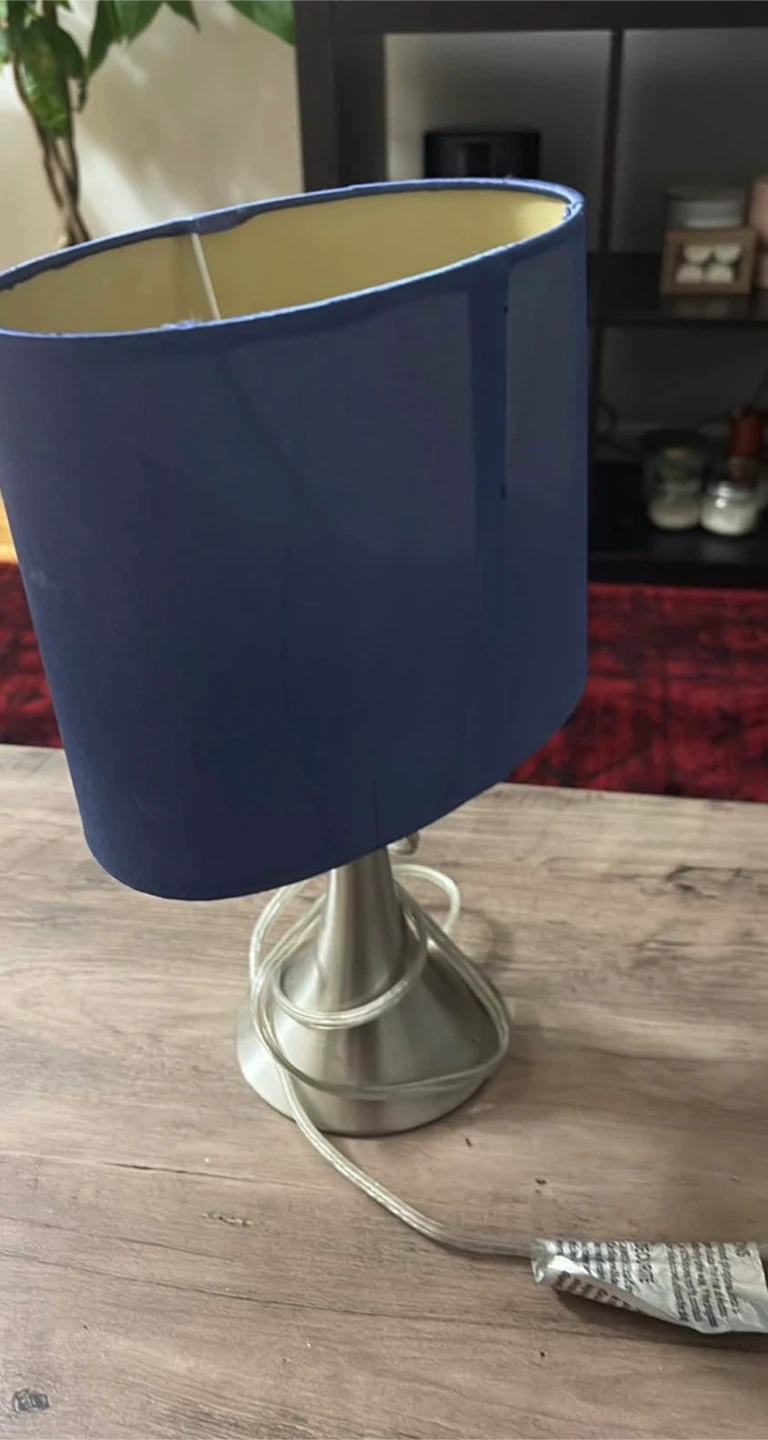Blue Bedside/Table Lamp