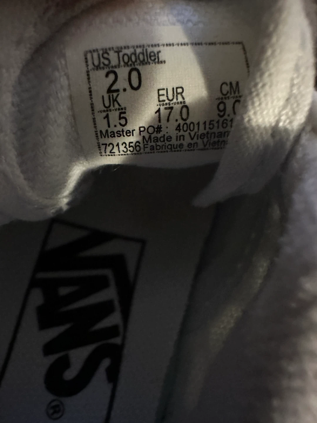 Vans Toddler Checkerboard Sneakers - White/Cream - photo 3