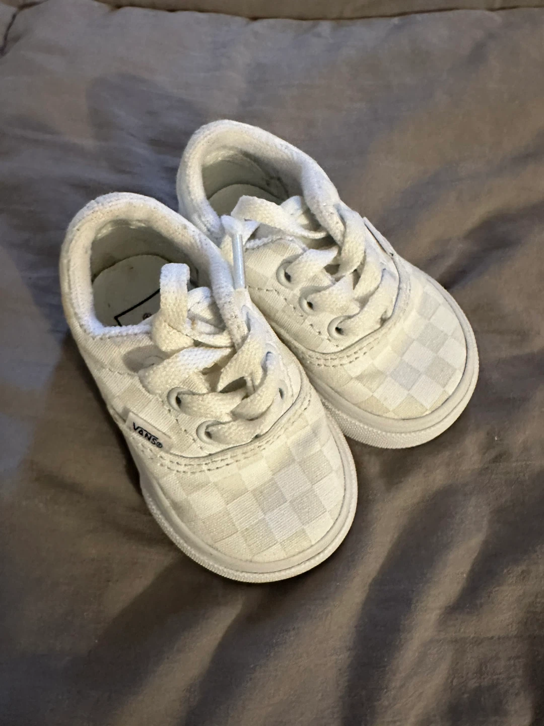 Vans Toddler Checkerboard Sneakers - White/Cream - photo 2