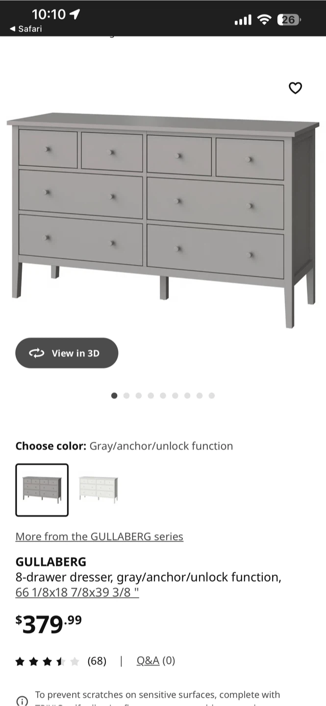 IKEA GULLABERG 8-drawer dresser - photo 2