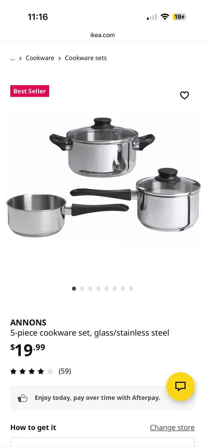 IKEA ANNONS 5-piece Cookware Set - photo 2