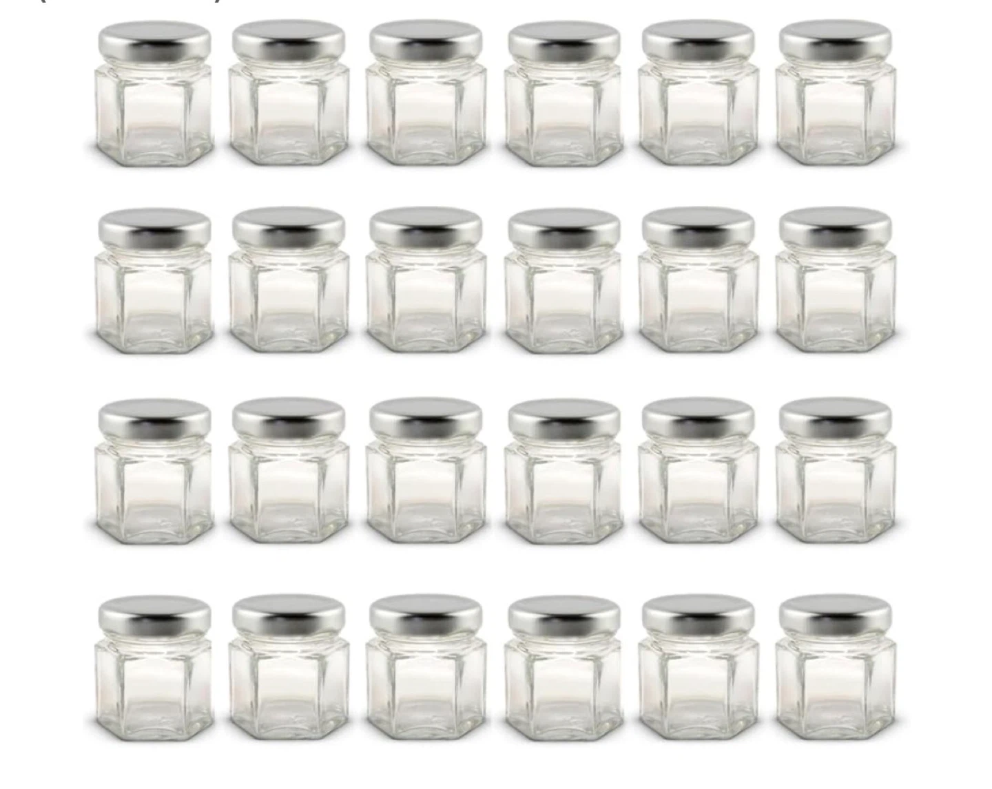 24 Glass Jars - Magnetic Lids - New 📦