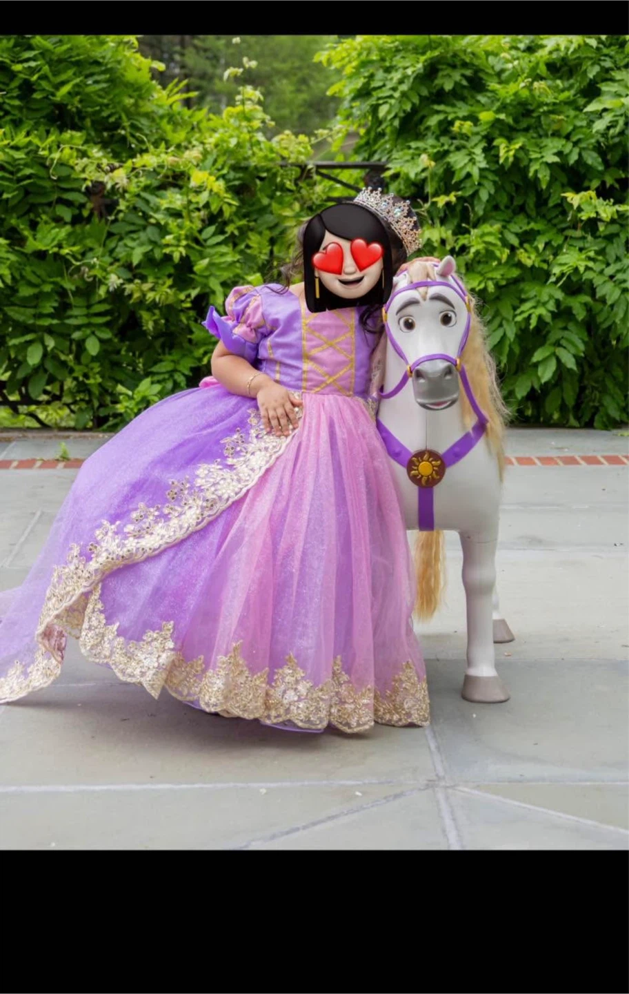 Girls Purple Princess Costume Dress