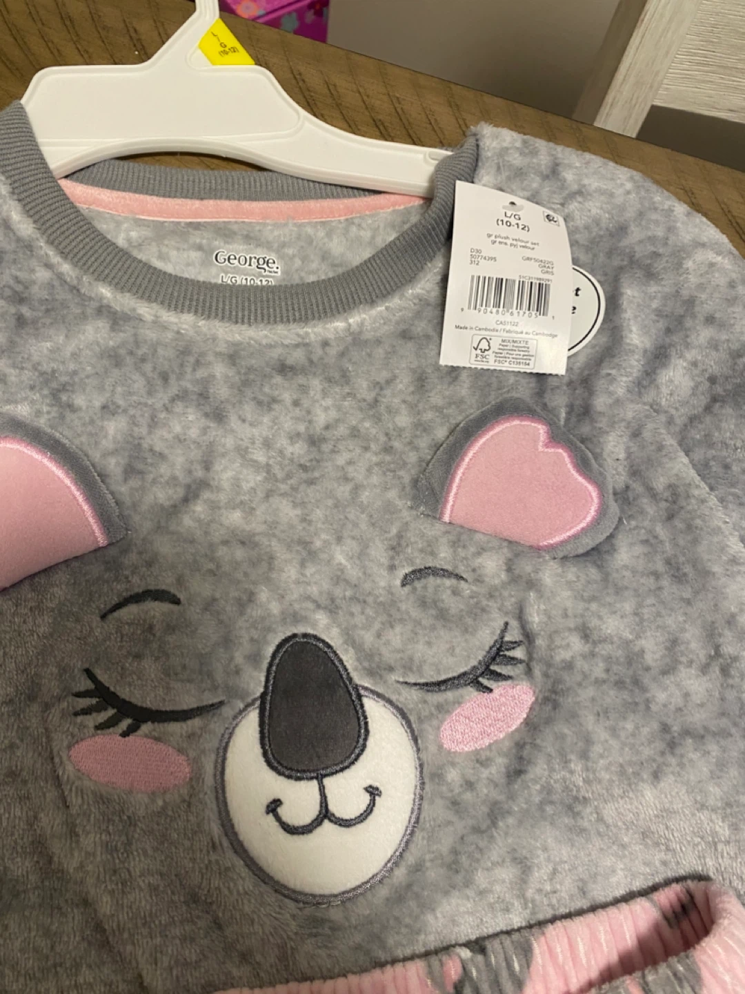 George Girls Koala Pajama Set Size L (10-12) - photo 4