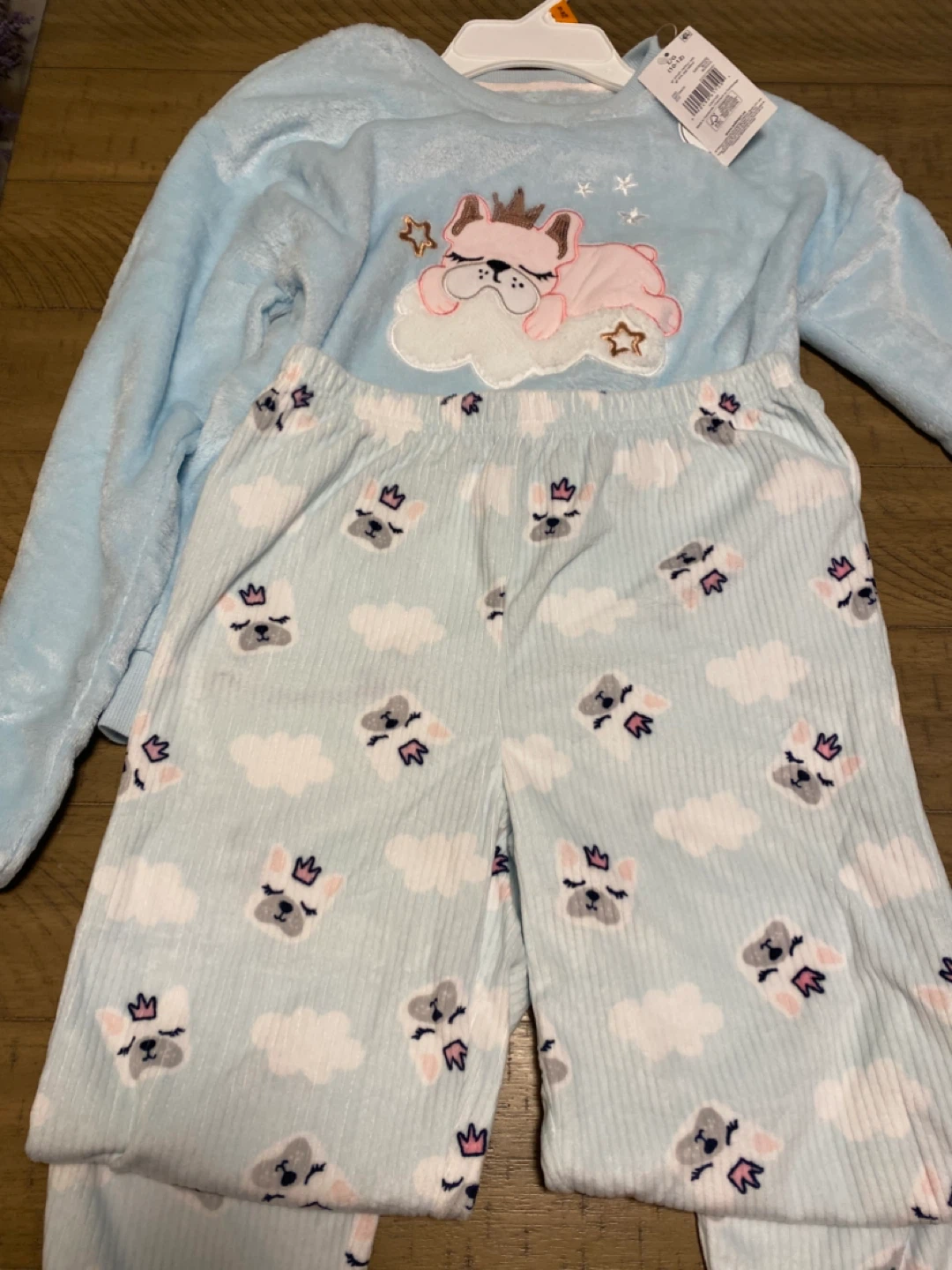 George Girls' Sleepwear Pajama Set - Frenchie Cloud Print - photo 4