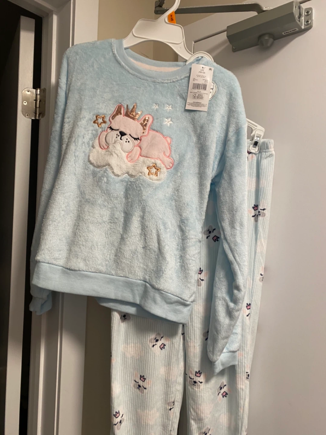 George Girls' Sleepwear Pajama Set - Frenchie Cloud Print - photo 2