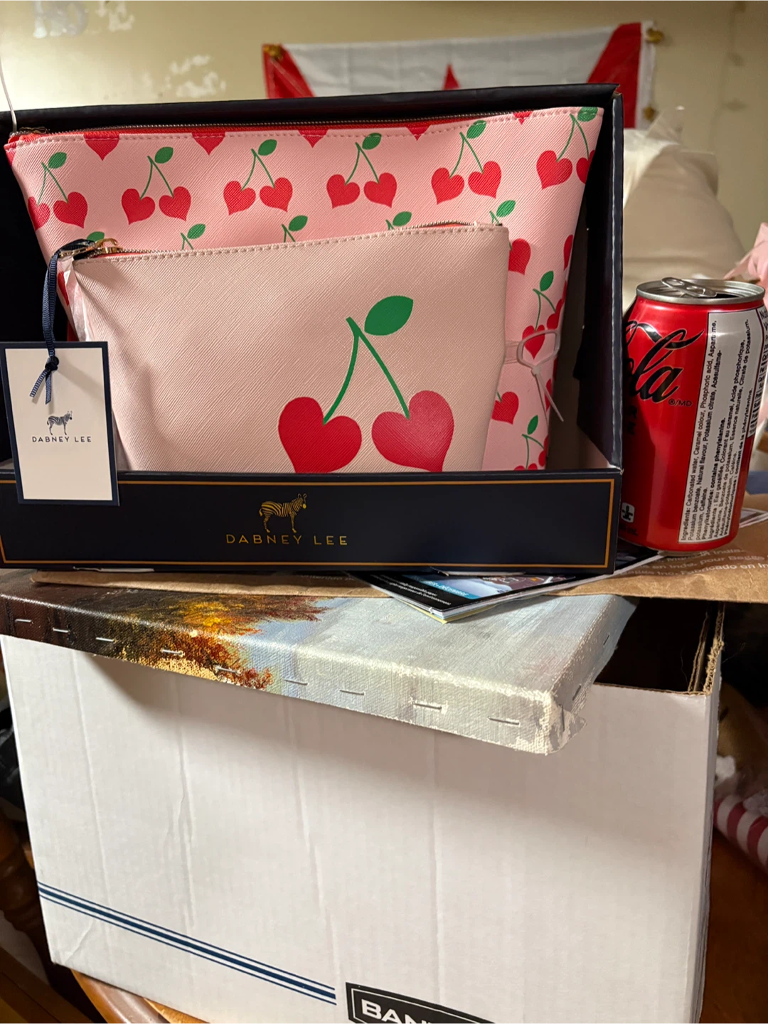 Dabney Lee Cherry Pattern Cosmetic Bag Set - photo 3
