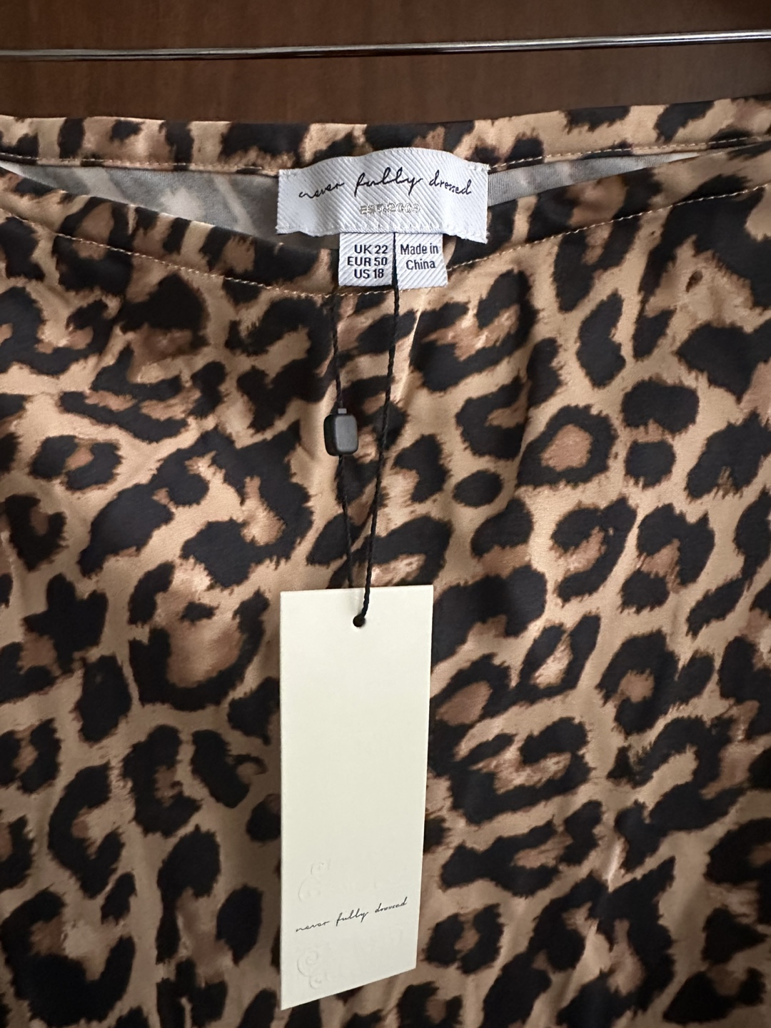 Never Fully Dressed Leopard Lace Midi Maeva Skirt Size 18 NEW - photo 5
