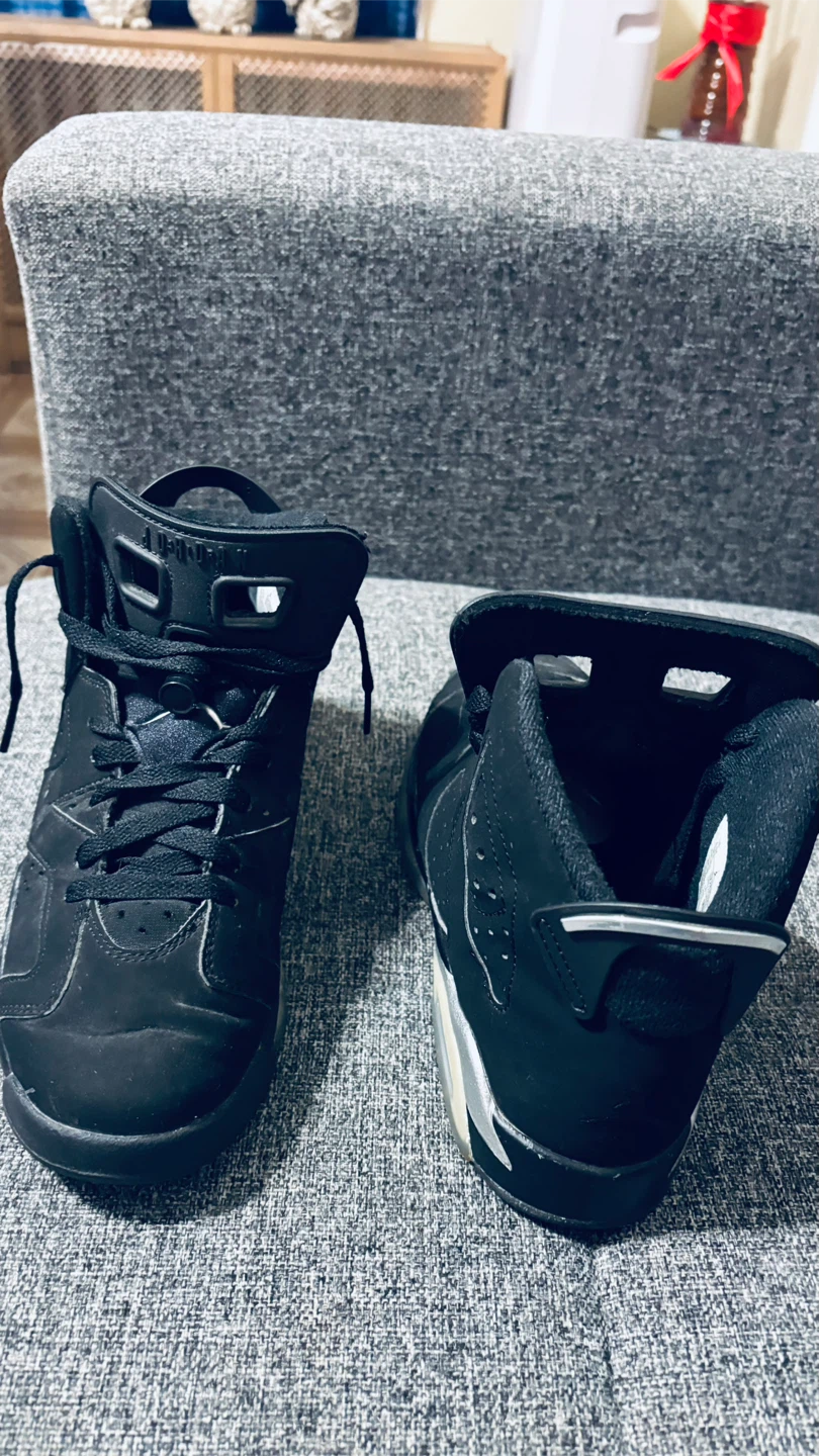 Jordan 6 Retro TD Black White Sneakers