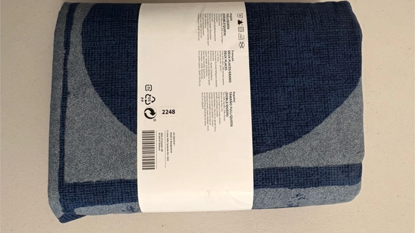 IKEA JORDRANUNKEL Full/Queen Duvet Cover Set - Blue - photo 2