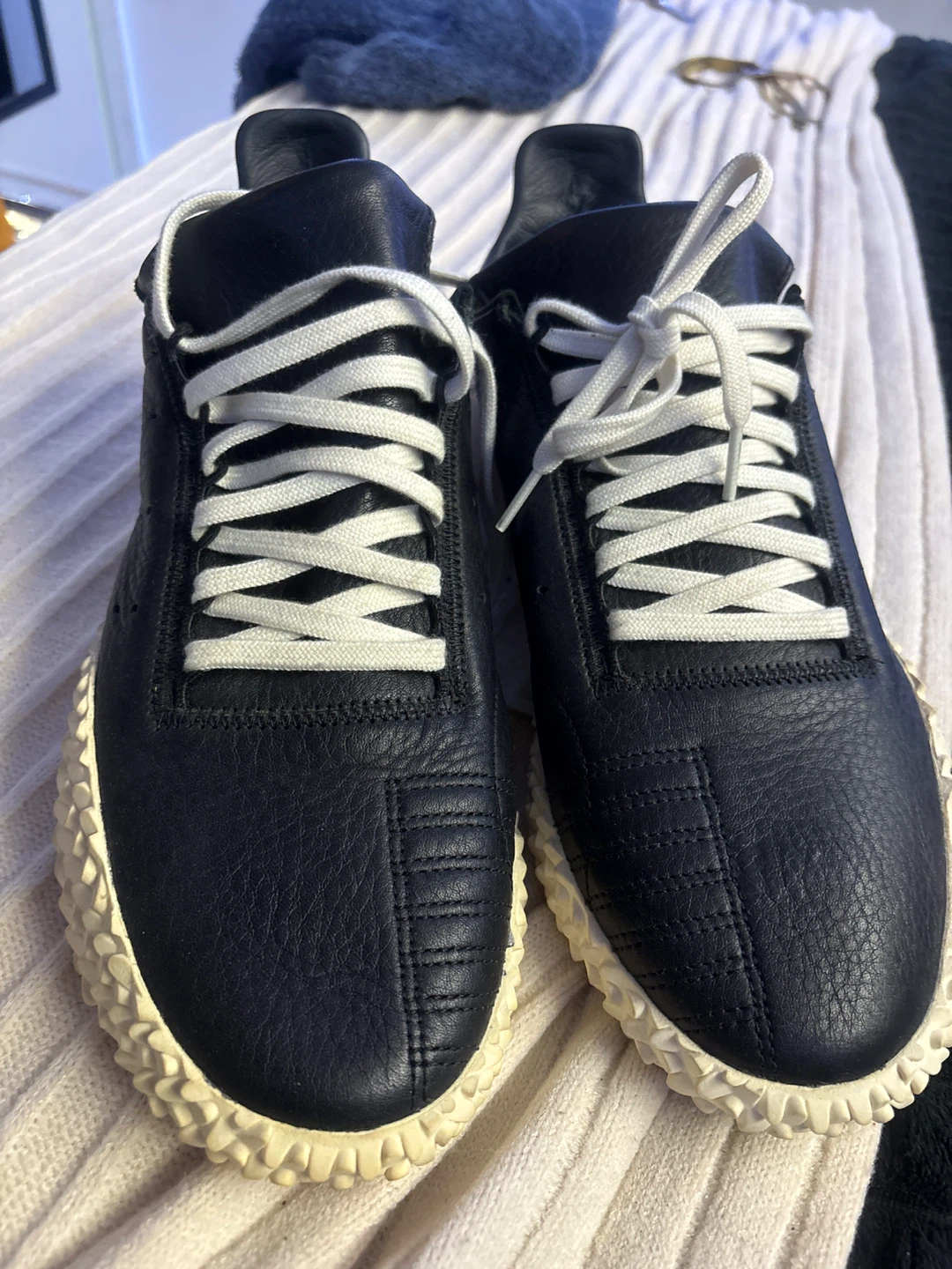 Adidas Kamanda "001" Black Leather Sneakers - photo 2