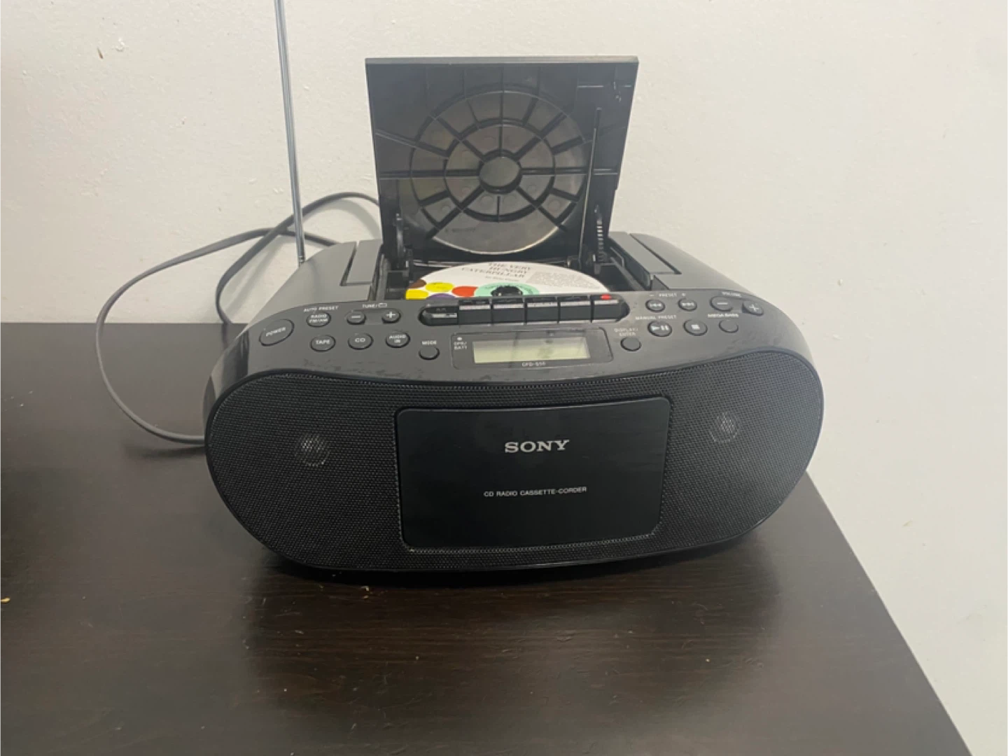 Sony CD Radio Cassette Recorder Boombox CFD-S50