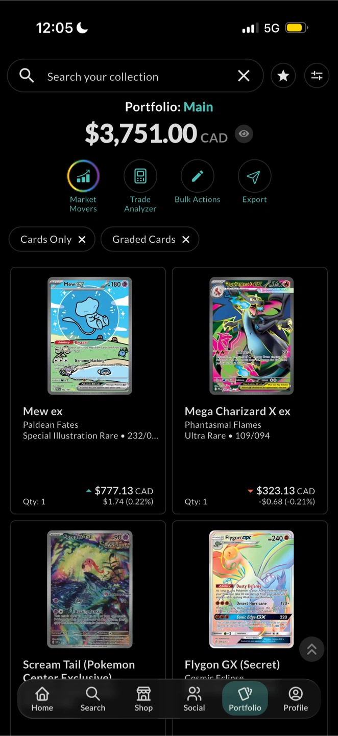 Graded Pokémon card collection