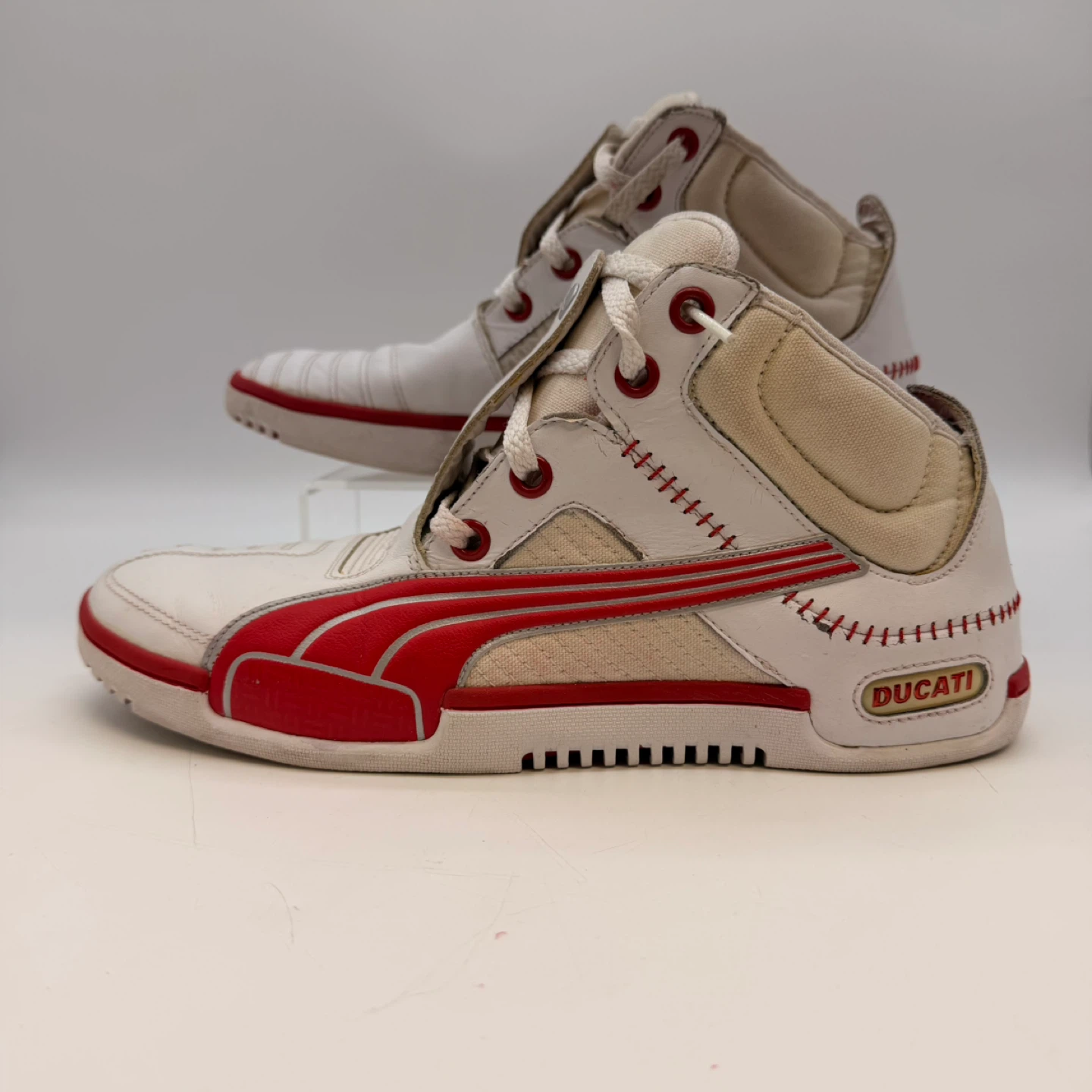PUMA Ducati Sneakers US 11 EUR 44.5 White Red Mid Top - photo 3