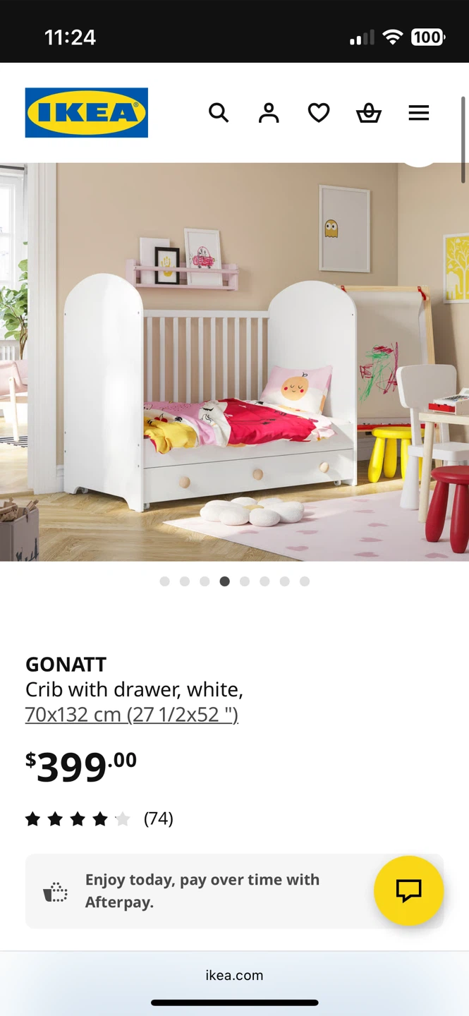 IKEA GONATT Convertible Crib - Good Condition - [$130] - photo 5