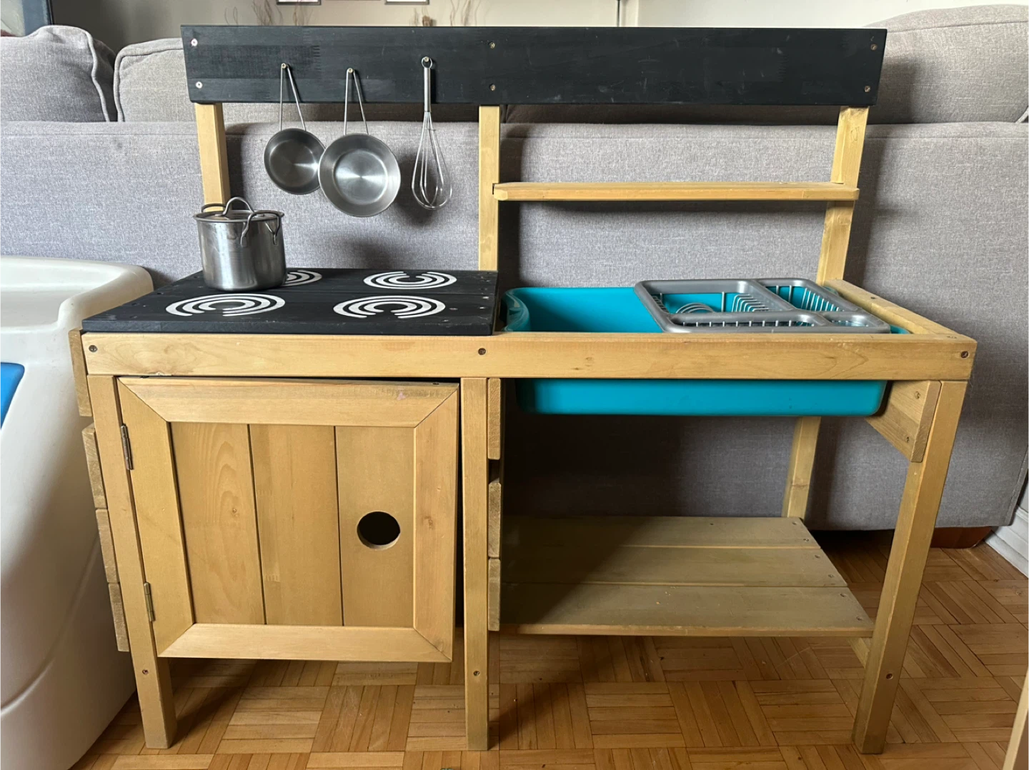 Wooden Play Kitchen with Accessories - photo 2