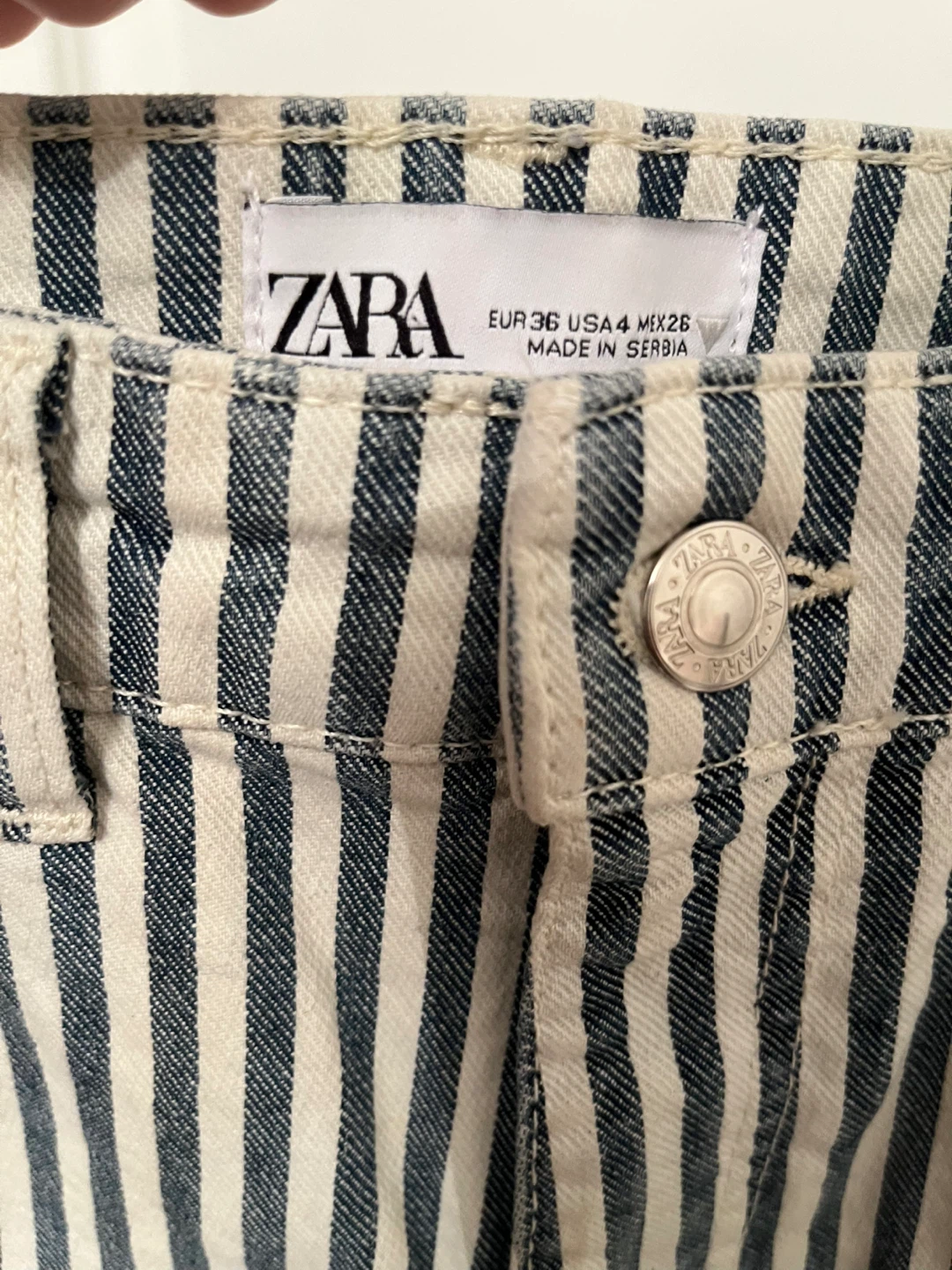 Zara Striped Jeans - EUR 36 US 4 - photo 4