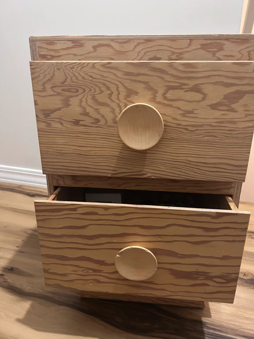 Wooden Two-Drawer Nightstand - photo 3