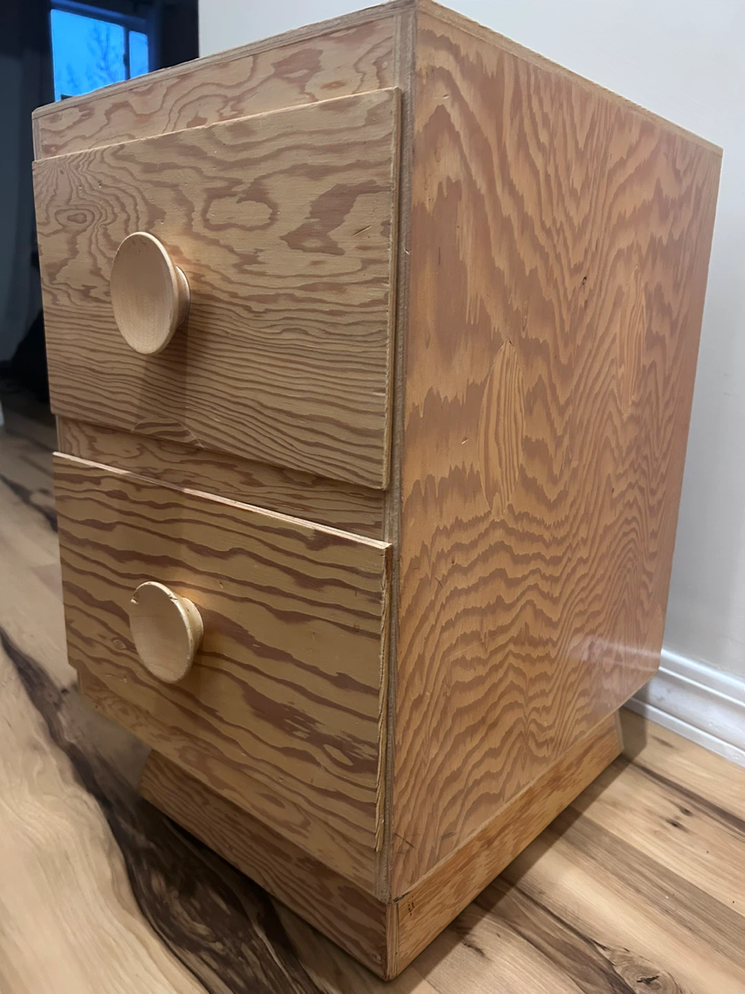 Wooden Two-Drawer Nightstand - photo 2