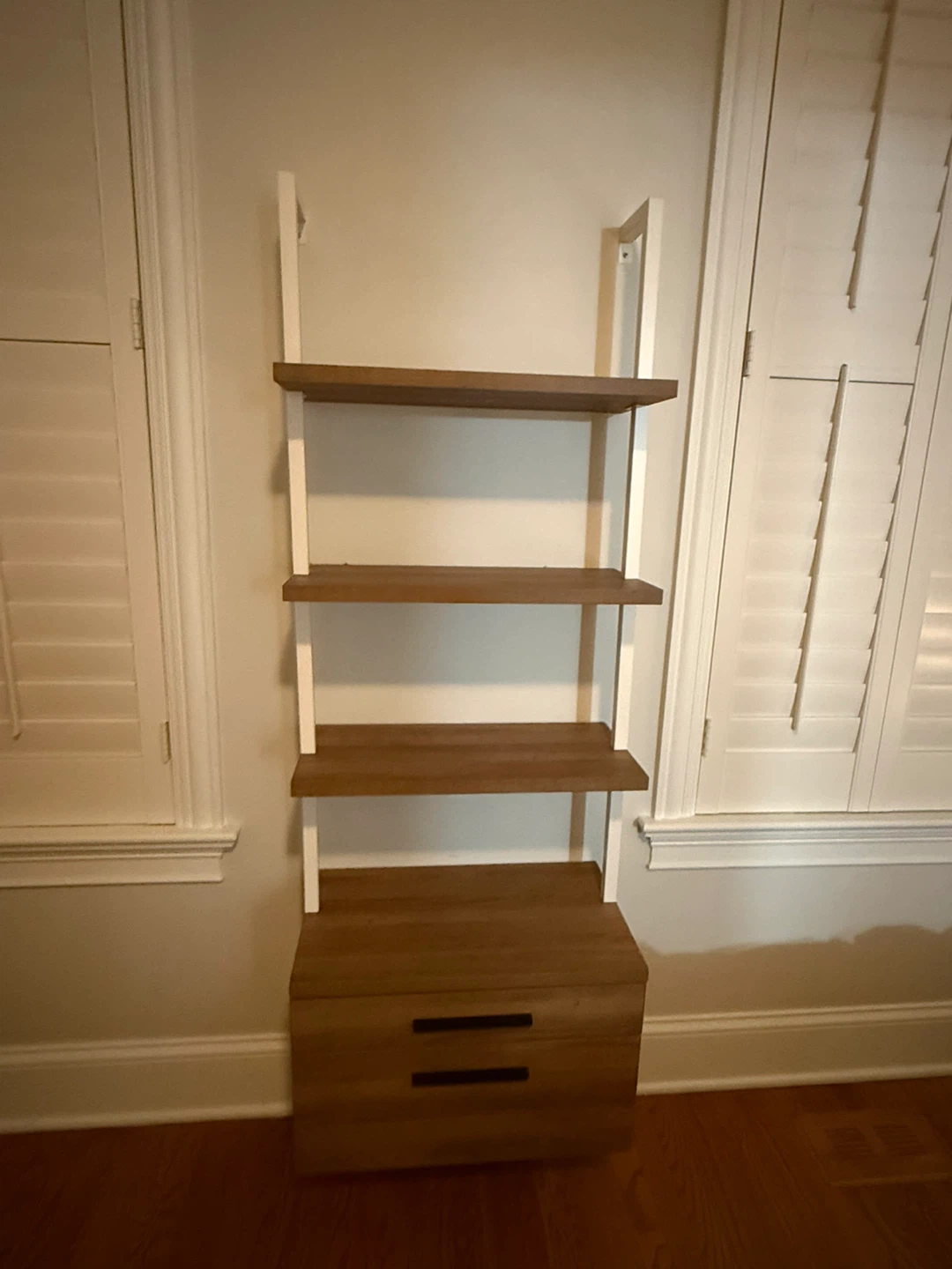 Ladder Bookshelf with Drawer