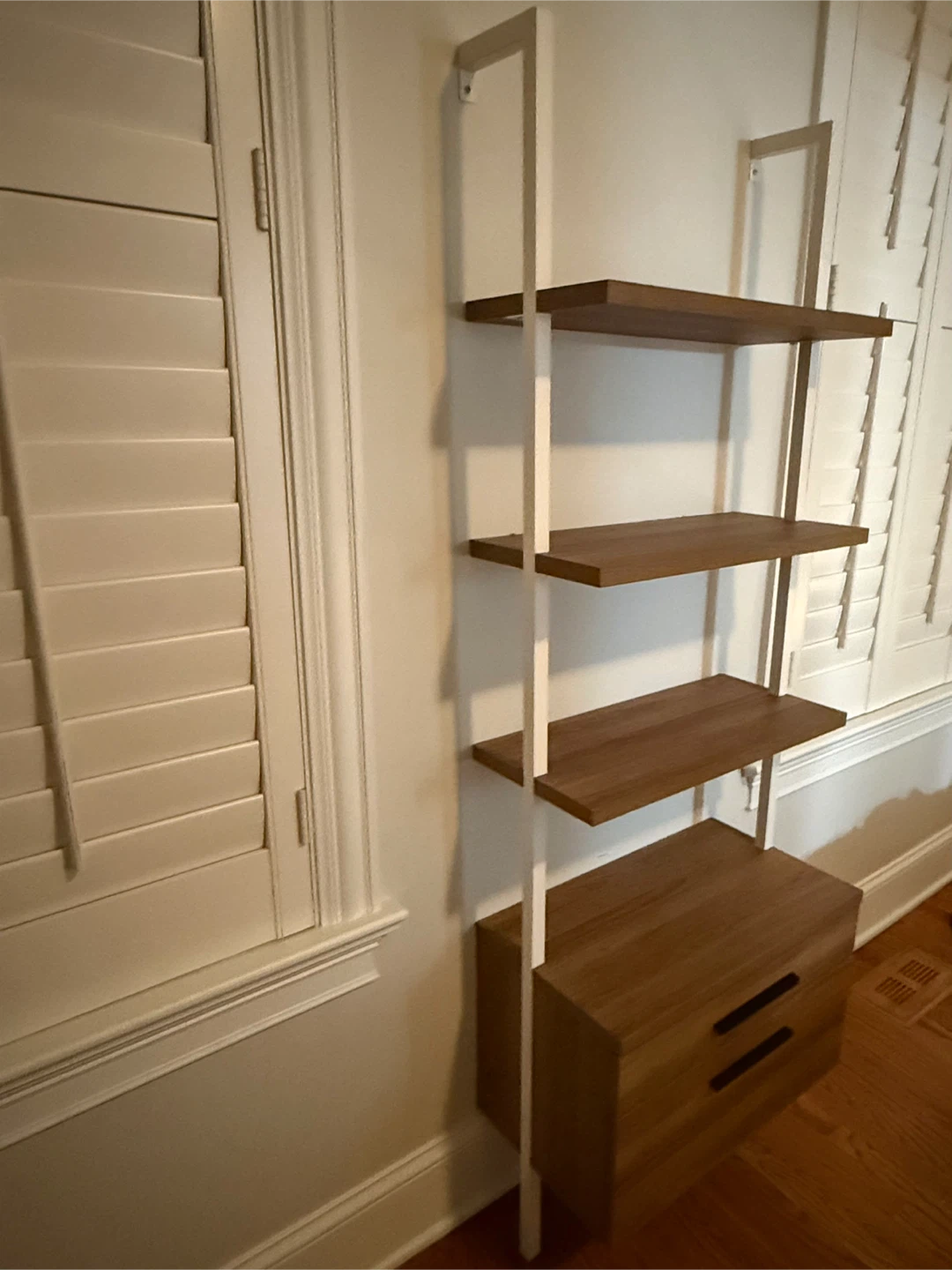 Ladder Bookshelf with Drawer - photo 2