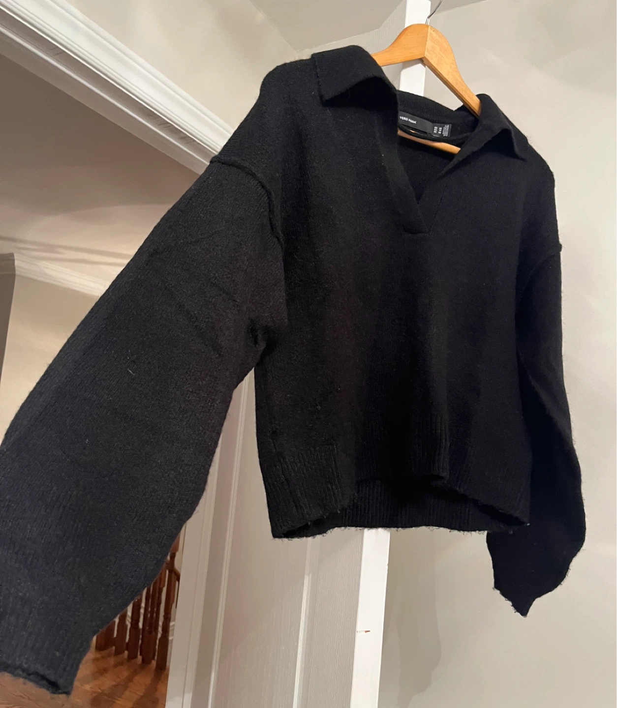 Vero Moda Black Collared Sweater - Size XS