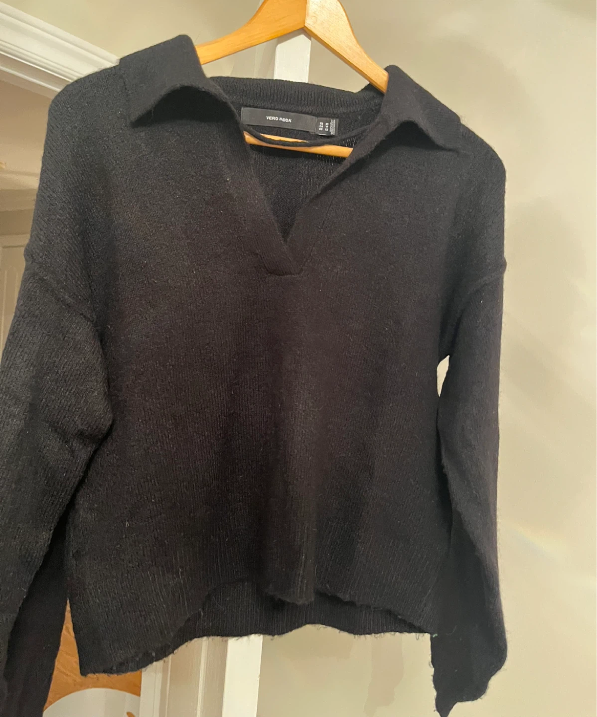 Vero Moda Black Collared Sweater - Size XS - photo 2