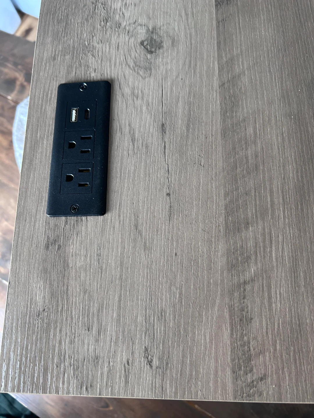 Side Table with Built-in Power Outlet - photo 3