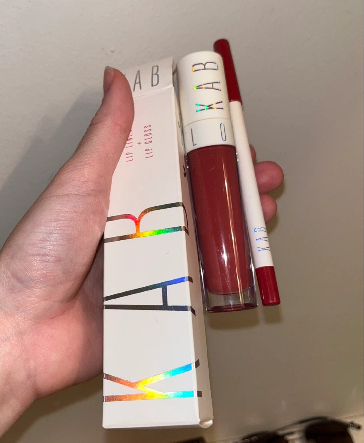 🆕KAB Lip Liner + Lip Gloss Set
