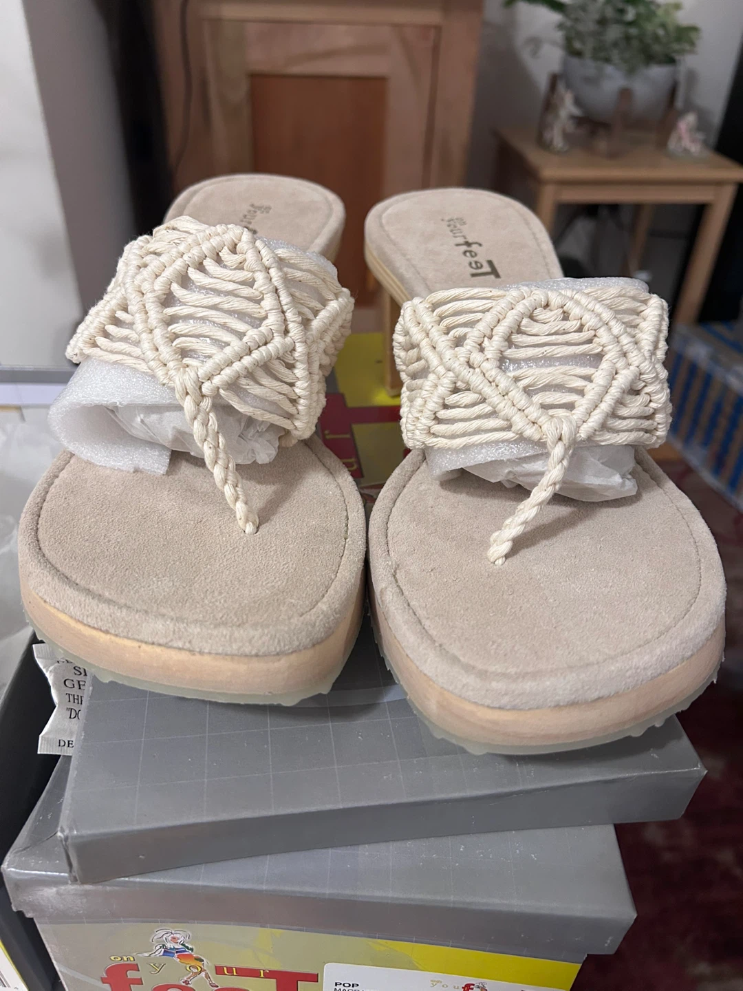 Brand new sizes 6 On Your Feet Sandals