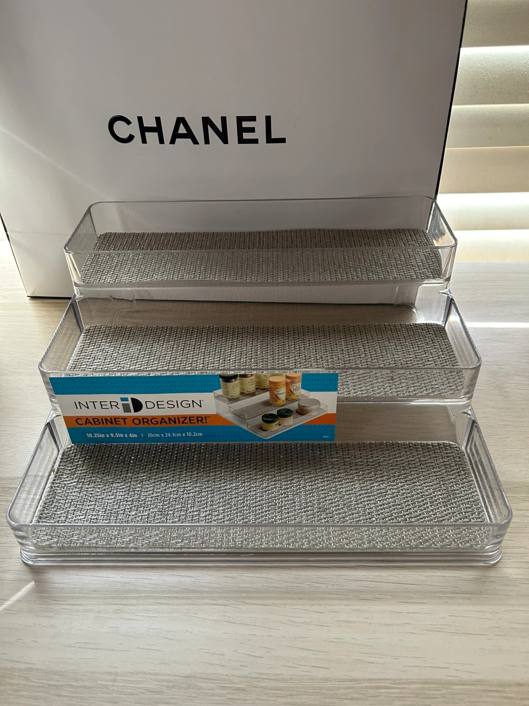 InterDesign Cabinet Organizer 3-Tier Step Stair