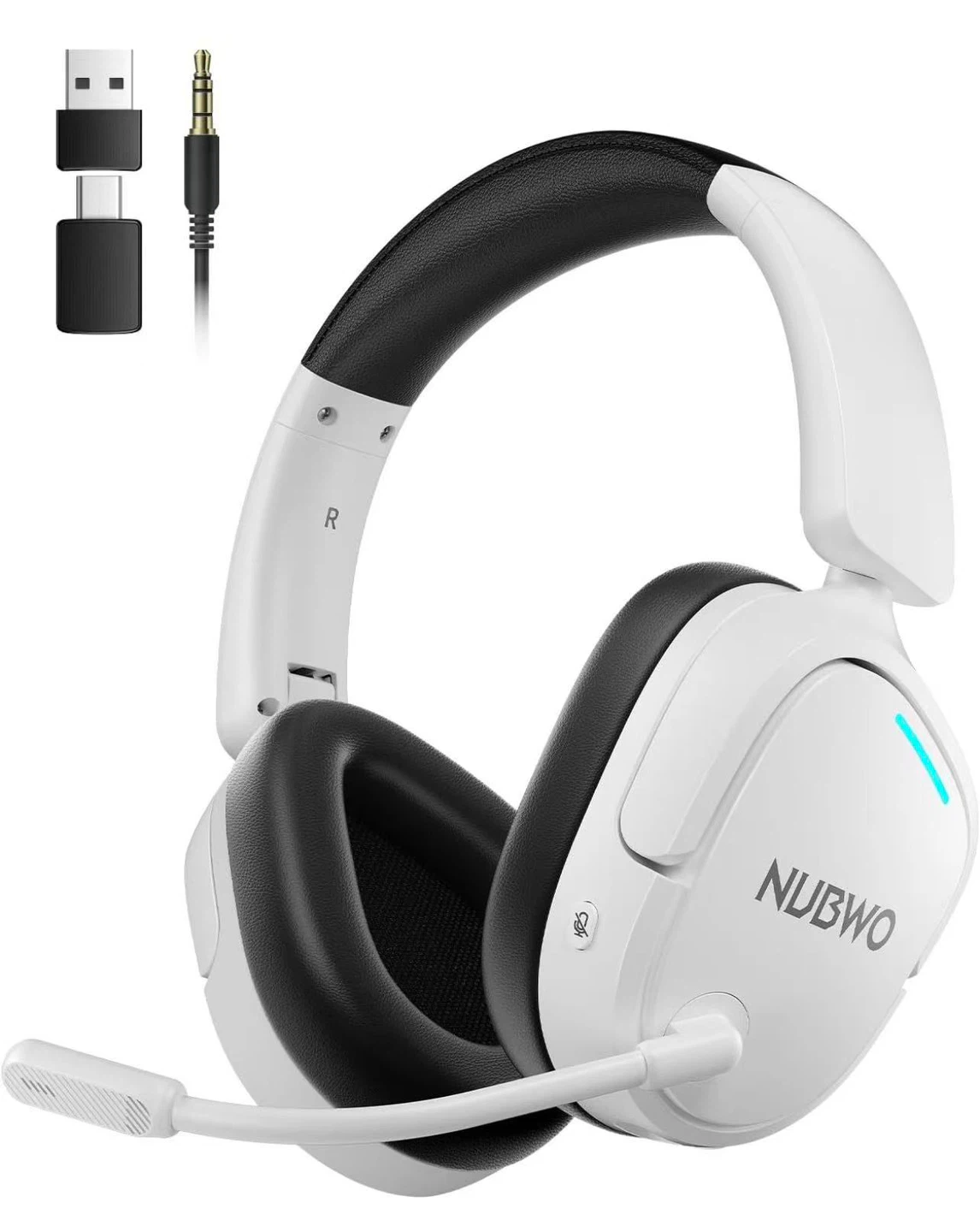 Wireless Gaming Headset with Noise Cancelling Mic