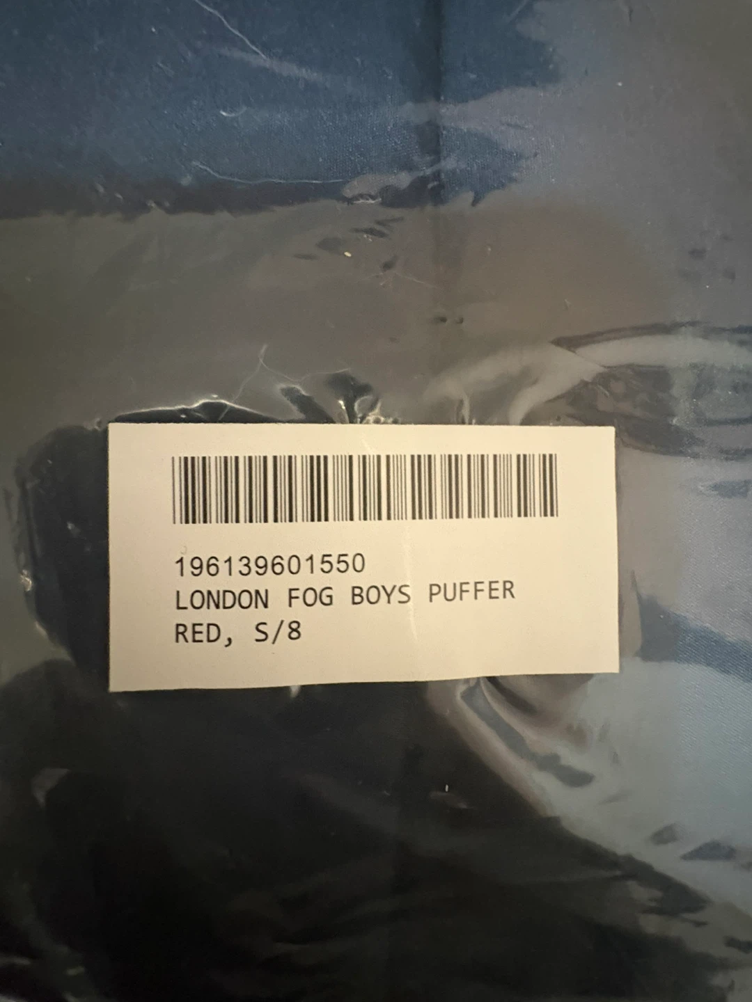 London Fog Boys Puffer Jacket with Hat - Red/Blue, Size S/8 - photo 4