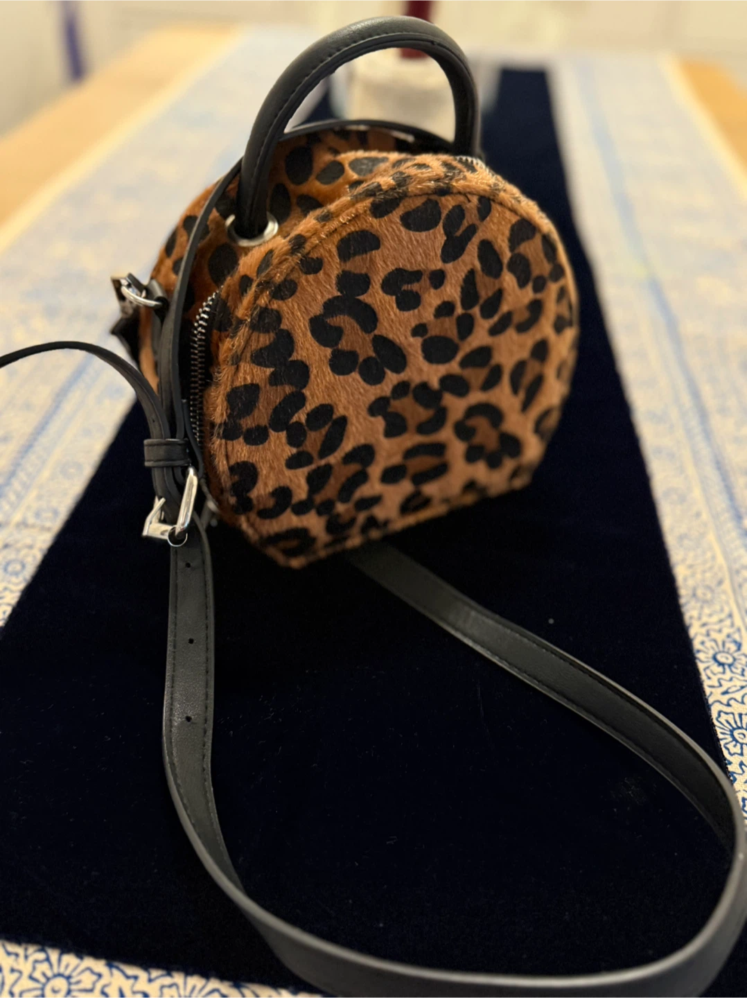 Leopard Print Round Handbag - photo 2