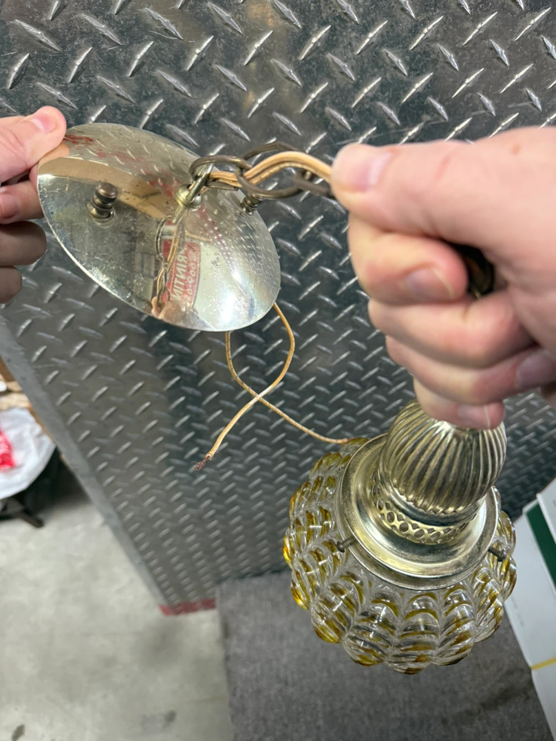 Vintage Hanging light fixture 1960s/70s - photo 2
