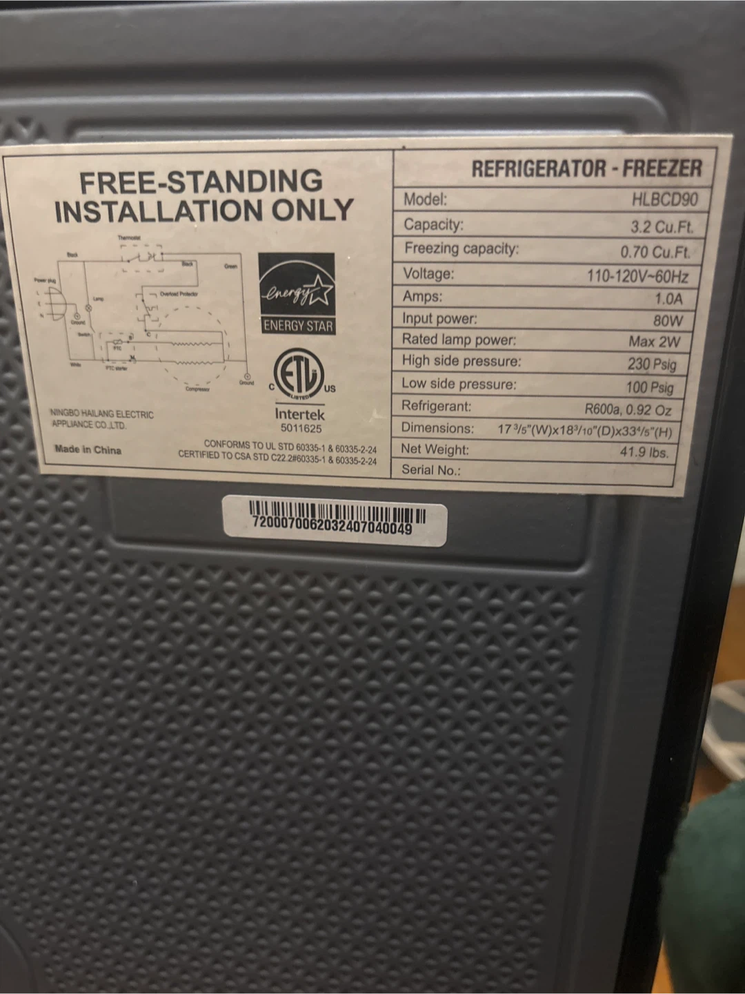 Mini Refrigerator - photo 3