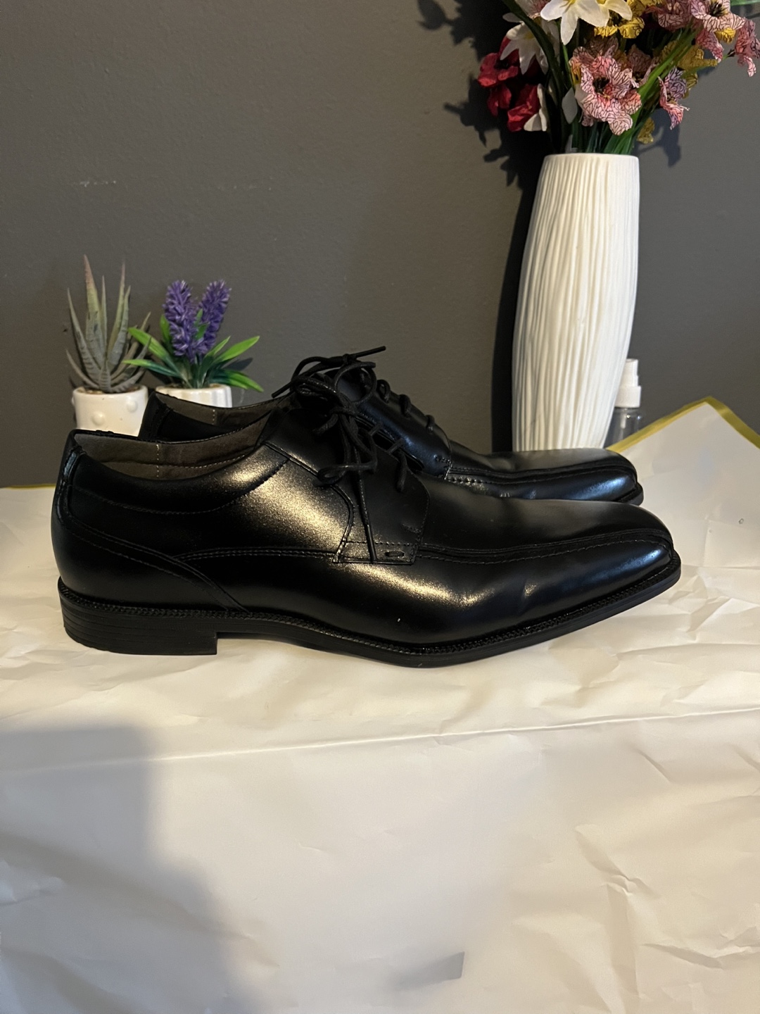 Florsheim Men's Black Leather Dress Shoes - photo 3