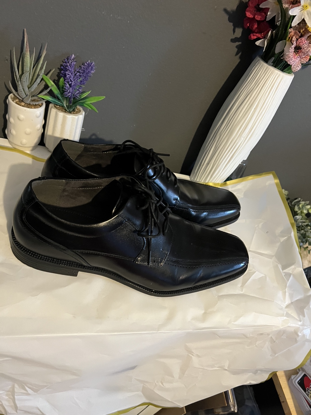 Florsheim Men's Black Leather Dress Shoes - photo 4
