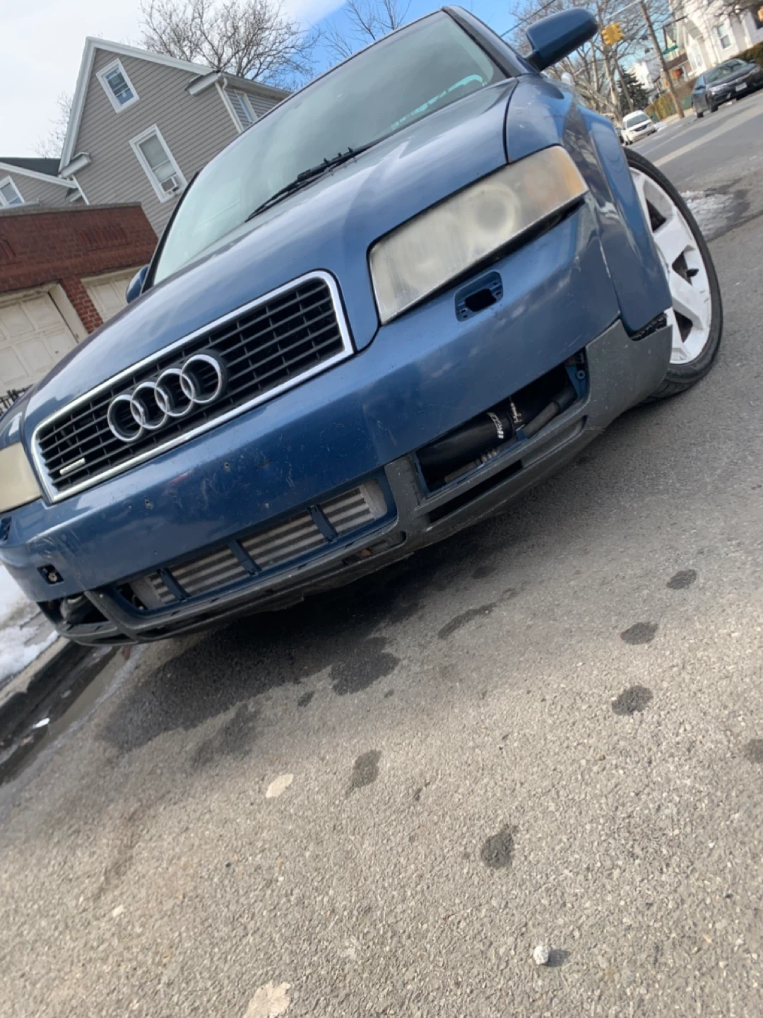 Blue Audi A4 Sedan - Manual Transmission