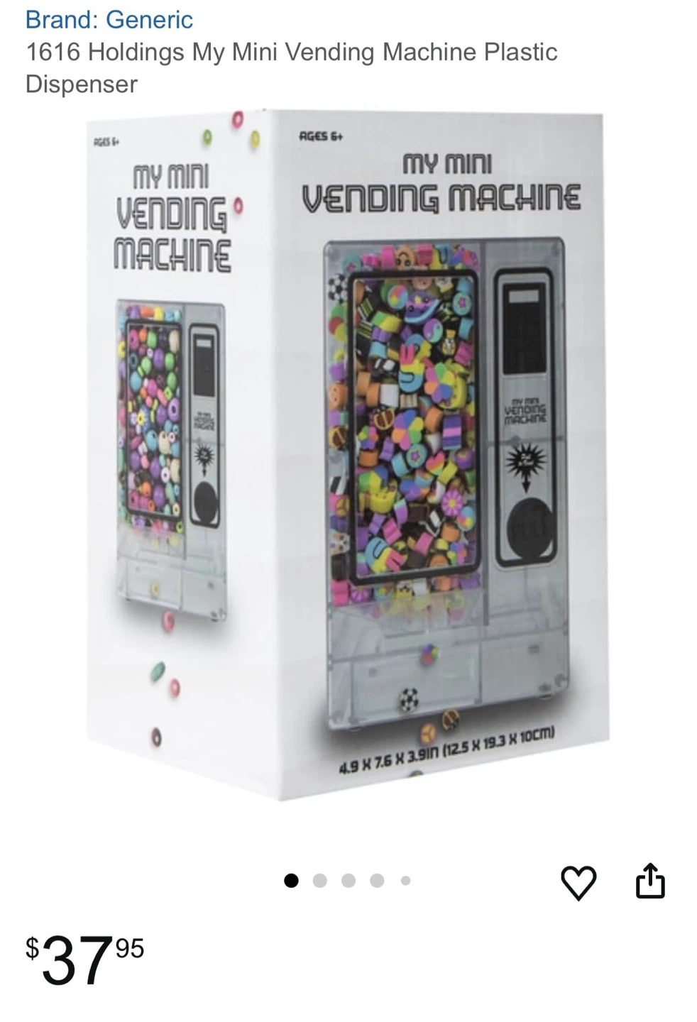 (HOT PINK ) My Mini Vending Machine Plastic Dispenser