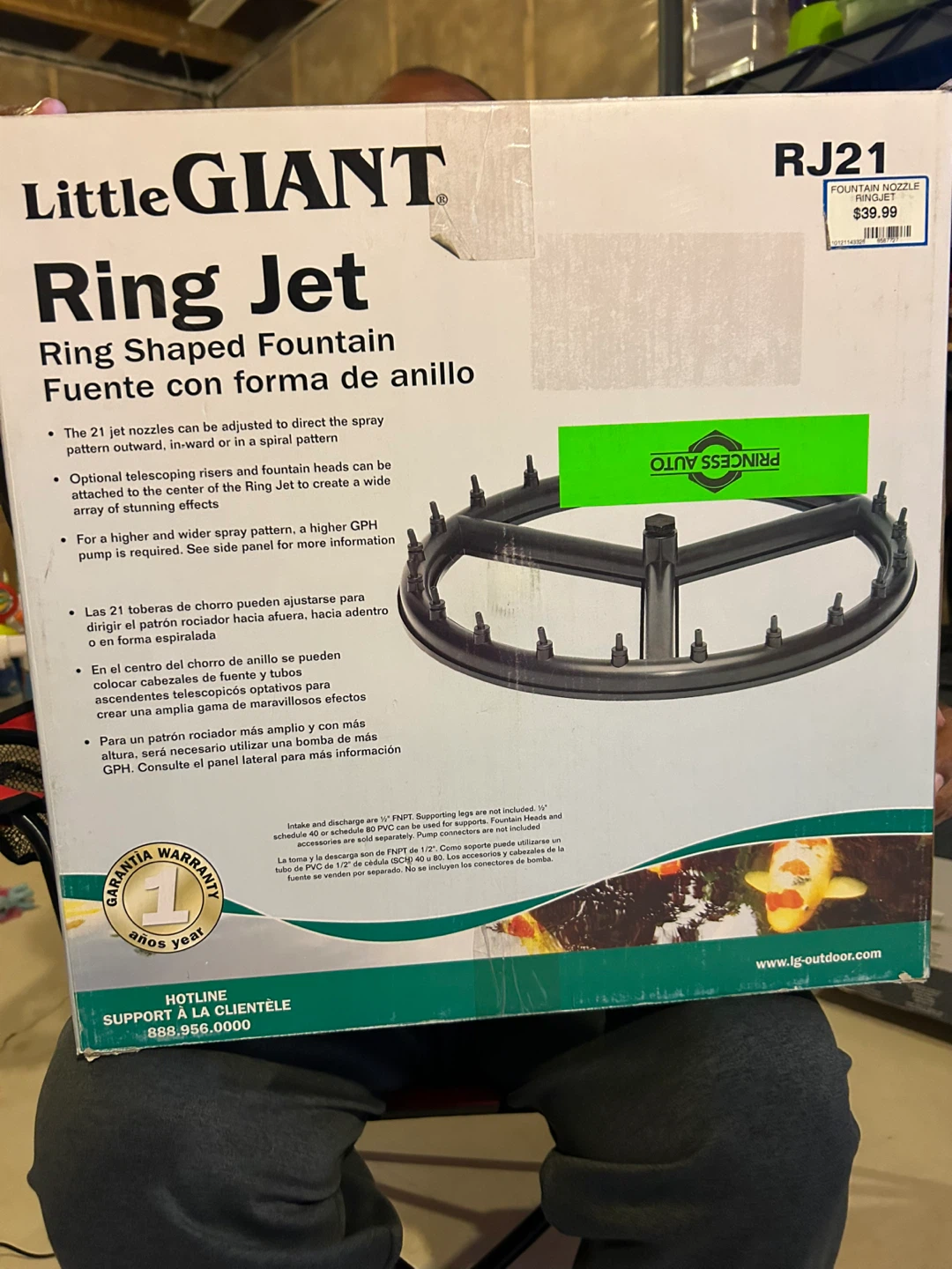 Little Giant Ring Jet Fountain Nozzle RJ21