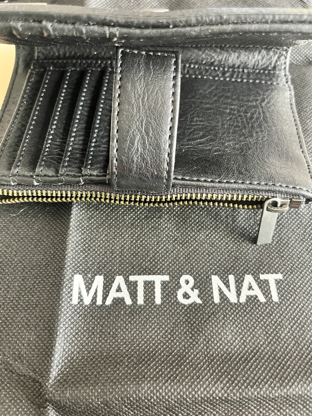 Matt & Nat Black Bifold Wallet